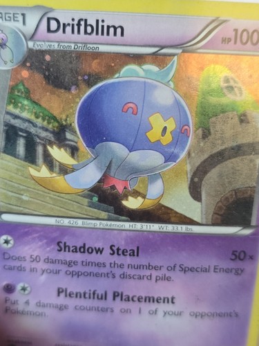 Drifblim BW64 Black & White Holo - Pokémon Card 2012 Cosmos