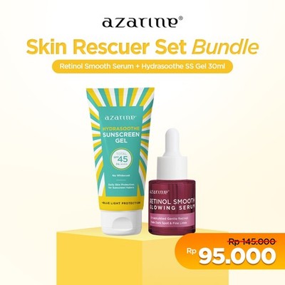 Retinol Smooth Serum + Hydrasoothe Sunscreen Gel SPF45 Skin Rescuer Set