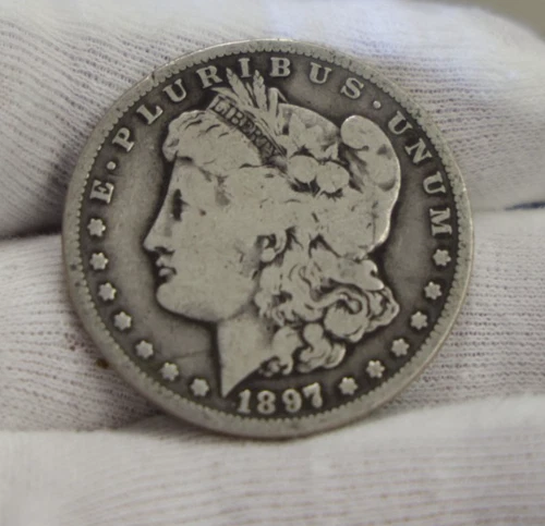 1897 S  US Morgan Silver Dollar $1 VG