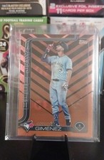2025 Topps Update Series - Andres Gimenez #US75 Holiday Orange & Black Foil
