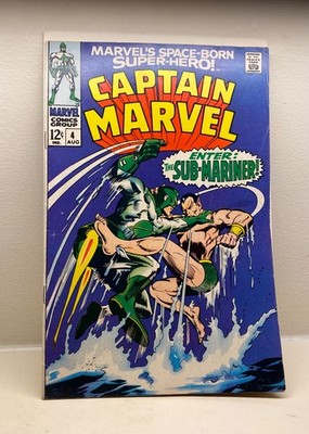 CAPTAIN MARVEL #4 Bronze Age Marvel Sub-Mariner Silver