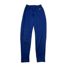 Nike VTG Y2K Jogger Taper Sweatpants Zipper Ankle Navy Blue Womens S Small 4-6