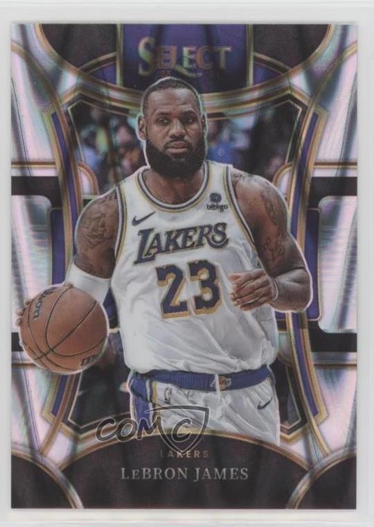 2023-24 Panini Select Mezzanine Level Tectonic Prizm LeBron James #335 0h6x