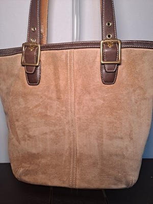 バッグ Vintage Coach Leather Tote Bag Brown Coach vintage brown tote - Gem
