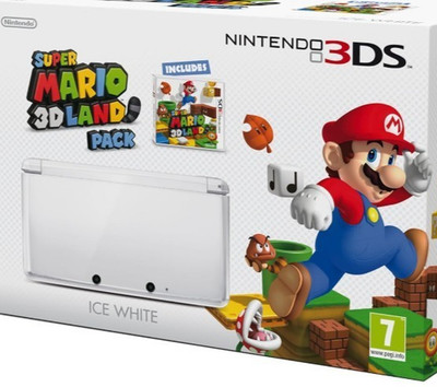 Nintendo 3DS Ice White / Super Mario 3D Land Pack / Konsole + Spiel usw.