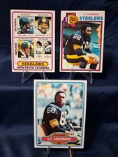 1979 1980 Topps - L.C. Greenwood 3 Card Lot Steelers NFL All-pro