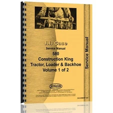 Loader Backhoe Service Manual Fits Case  580 Tractor