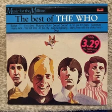 The Who – The Best of The Who LP 1980s Holland Polydor 2485 206 VG+/EX