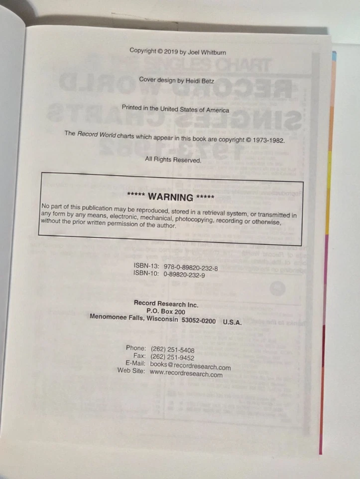 JOEL WHITBURN 100 TOP POPS SINGLES CHARTS 1973-1982 Volume 2 Foto 2 de 4