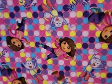 3 yd Dora the Explorer BFF Best Friends Boots the Monkey NEW NOS fabric material