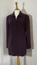 Windsmoor Size 14 Blazer Jacket Purple Lined Smart Elegant Formal Pockets 1100