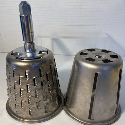 Vintage KitchenAid Hobart Rotor Slicer Shredder Drums Metal, RARE,