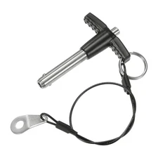 T Handle Lock Pins, 8mm Dia. 30mm Usage Length Push-Button Ball Locking Pin