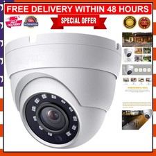 2MP HD Dome CCTV Camera - 65ft Night Vision 100 Wide Angle for Security