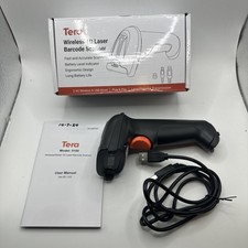 Tera Barcode Scanner Wireless Versatile 2in1 2.4Ghz Wireless USB 2.0 Wired