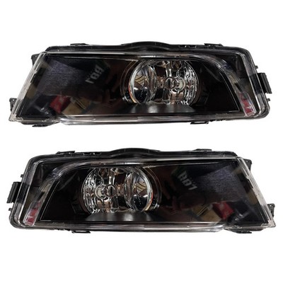 FOG LAMP SET FOR SKODA OCTAVIA BLACK (HALOGEN) YELLOW 2013-2018