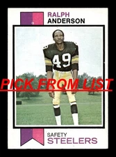 1973 Topps Football #268-527 EX/EX-MT Pick From List ALL PICTURED uu2