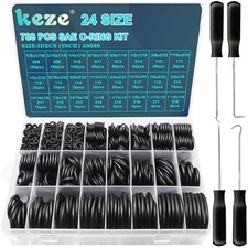 788 Pcs SAE Rubber O Ring Assortment Kit Buna-N 70A 24 Size USA Standard Inch O