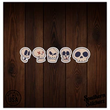 Funny Skulls - Vinyl Decal Sticker - Car Window Laptop - ebn11702