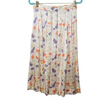 Vintage herman geist floral skirt sz 12 80's/90's