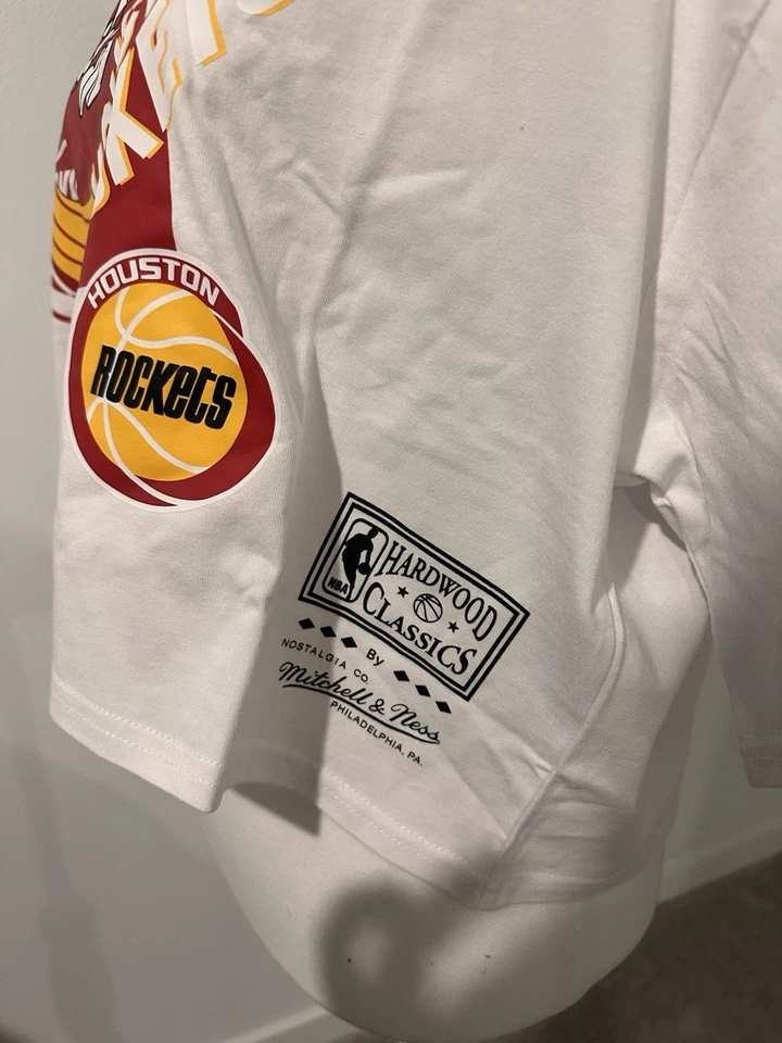Camiseta Mitchell & Ness Mujer NBA BOXY CROP HOUSTON ROCKETS Blanca Talla XL NUEVA CON ETIQUETAS Foto 3 de 4