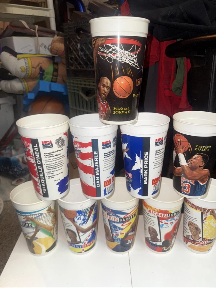 Lote de 10 tazas McDonald’s Cups 1994 NBA Foto 2 de 4