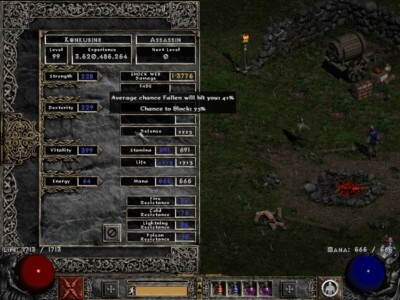 Diablo 2 US EAST NonLadder 99 Assassin - Enigma Anni Efort HOTO Shako Torch SOJ+