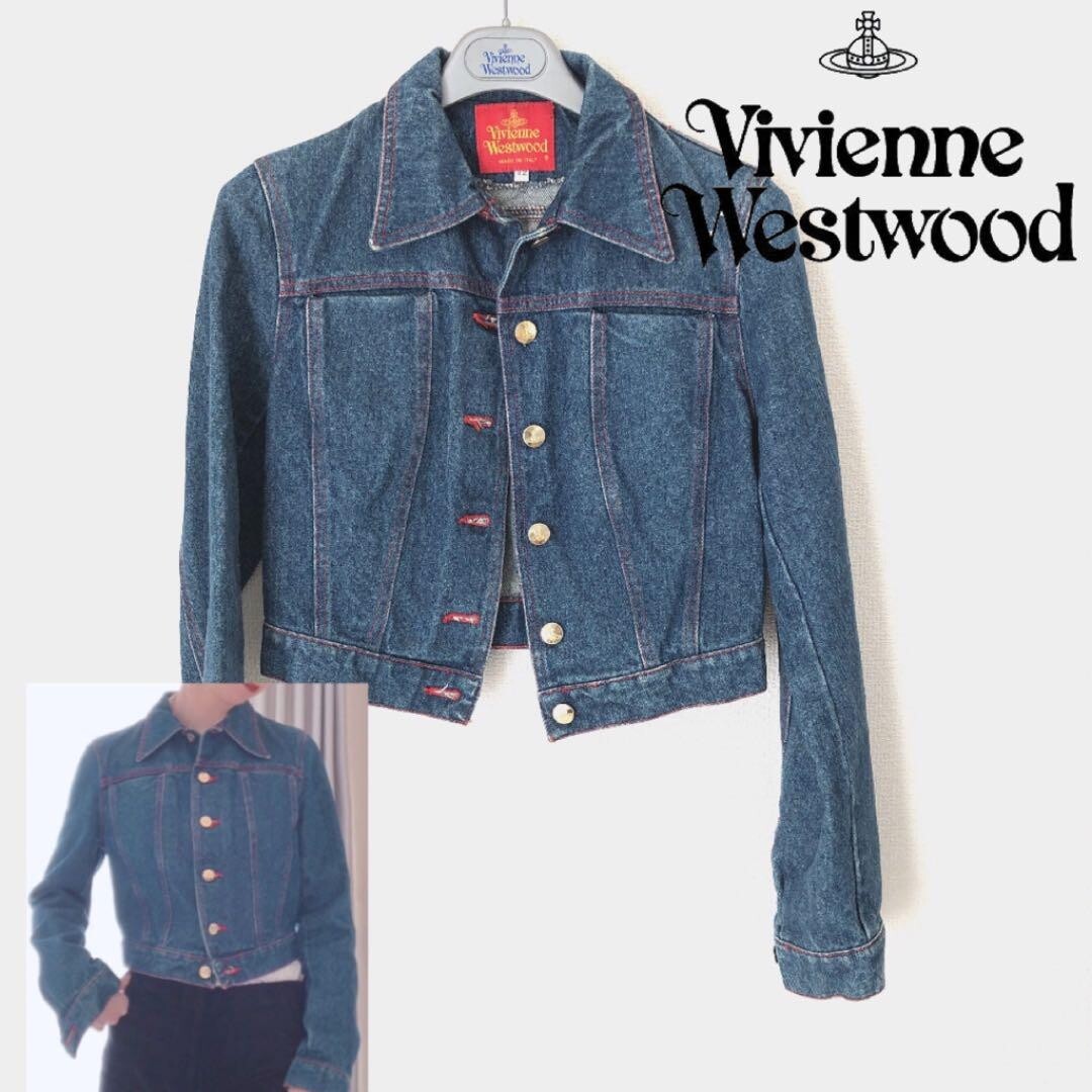 Vivienne Westwood Made In Italy Size 42 Denim Jacket Rare Vivienne Westwood Made In Italy Size 42 Denim Jacket Rare