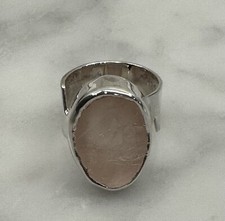 Silpada Sterling Silver 925 Pink Lady Rose Quartz Ring Size 7