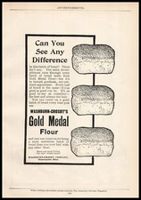 1901 Washburn Crosby Minneapolis Minnesota Gold Medal Flour Bread Loaf Print Ad