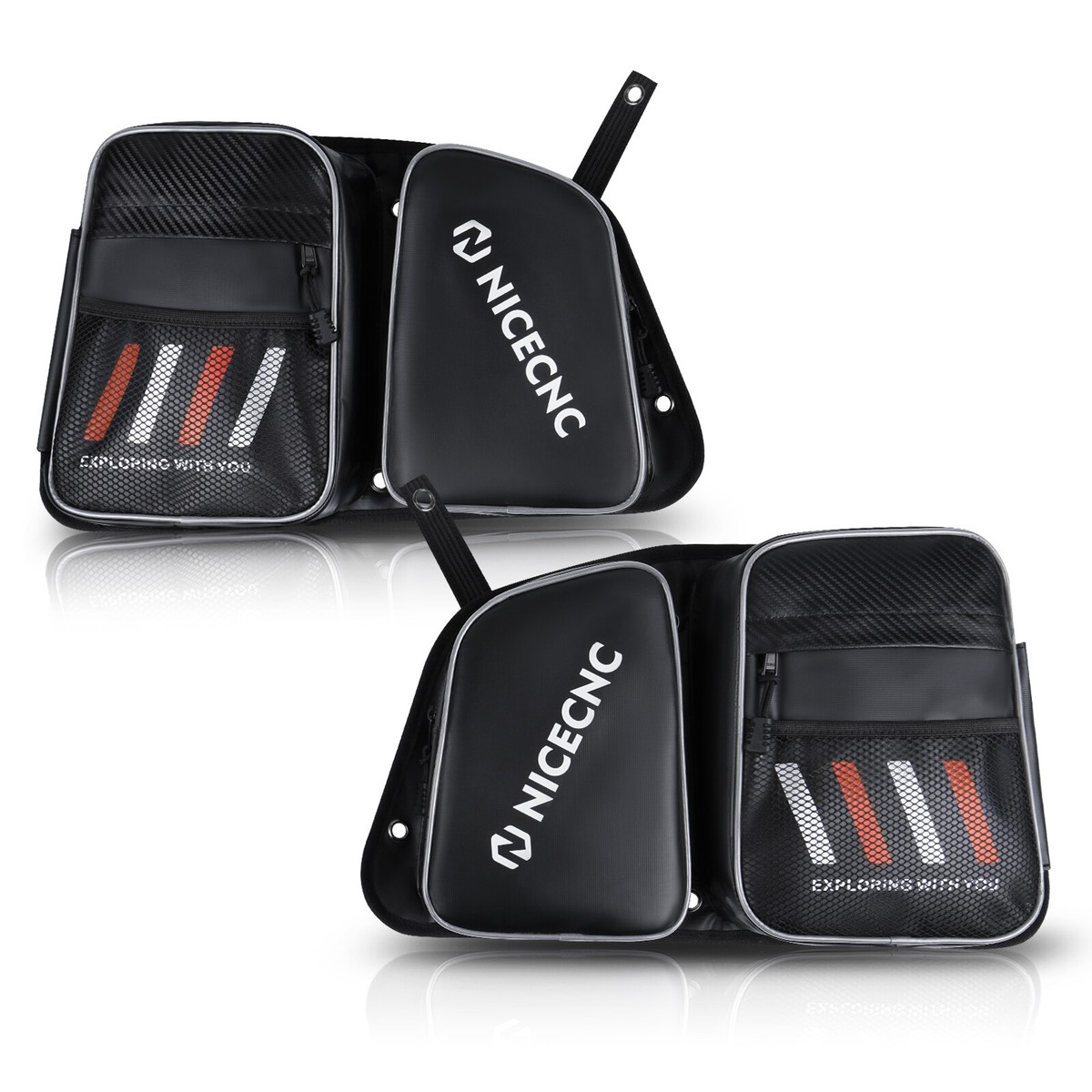 その他 r UTV Rear Door Bags w/ Knee Pad For Polaris RZR 4 900 XP 4 1000