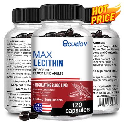 MAX LECITHIN FIT FOR HigH BLoOd lipid ADULTS To Regulate detox Blood Lipids new
