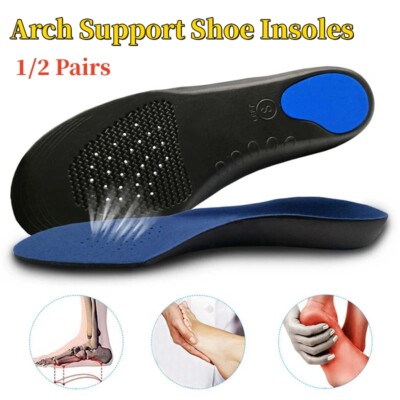 Arch Support Shoe Insoles Plantar Fasciitis Flat Feet Orthotic Inserts Pad Sport