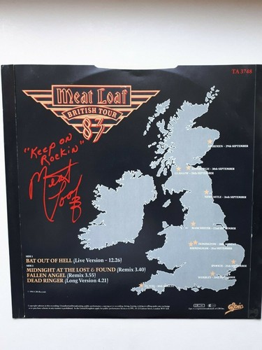 Meat Loaf : British tour ´83. Bat out of hell (live). Special 4-track tour editi - Picture 2 of 4