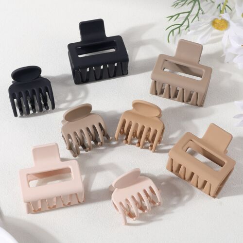 8PCS Medium Hair Claws for Women Girls Claw Clips for Thin Hair Lady Hairpins - Picture 6 of 10
