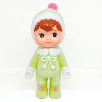 Charmy-Chan Flocked Light Green Soft Vinyl Figure Kodama Toy Sofubi