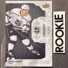 BLAKE LIZOTTE 2019-20 Upper Deck Engrained /49 Ebony #62 ROOKIE Los Angeles King