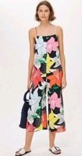 Topshop Strappy Floral Jumpsuit US 4 NWT Black Multi