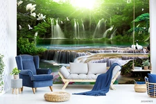 3D Mountain Forest Self-adhesive Removeable Wallpaper Wall Mural Sticker 93