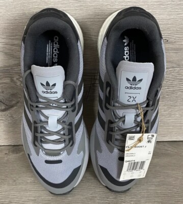 Adidas Zx 1K Boost Halo Silver/Carbon/Gray, Woman Sz 8, Big Kid Sz