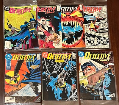 Lot of Detective Comics #s 591-597  1988-89 DC Comics