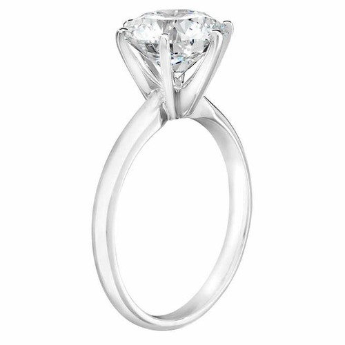 Certified 2-6Ct Diamond Solitaire Engagement Ring 14k Gold or Platinum Lab Grown - Picture 2 of 6