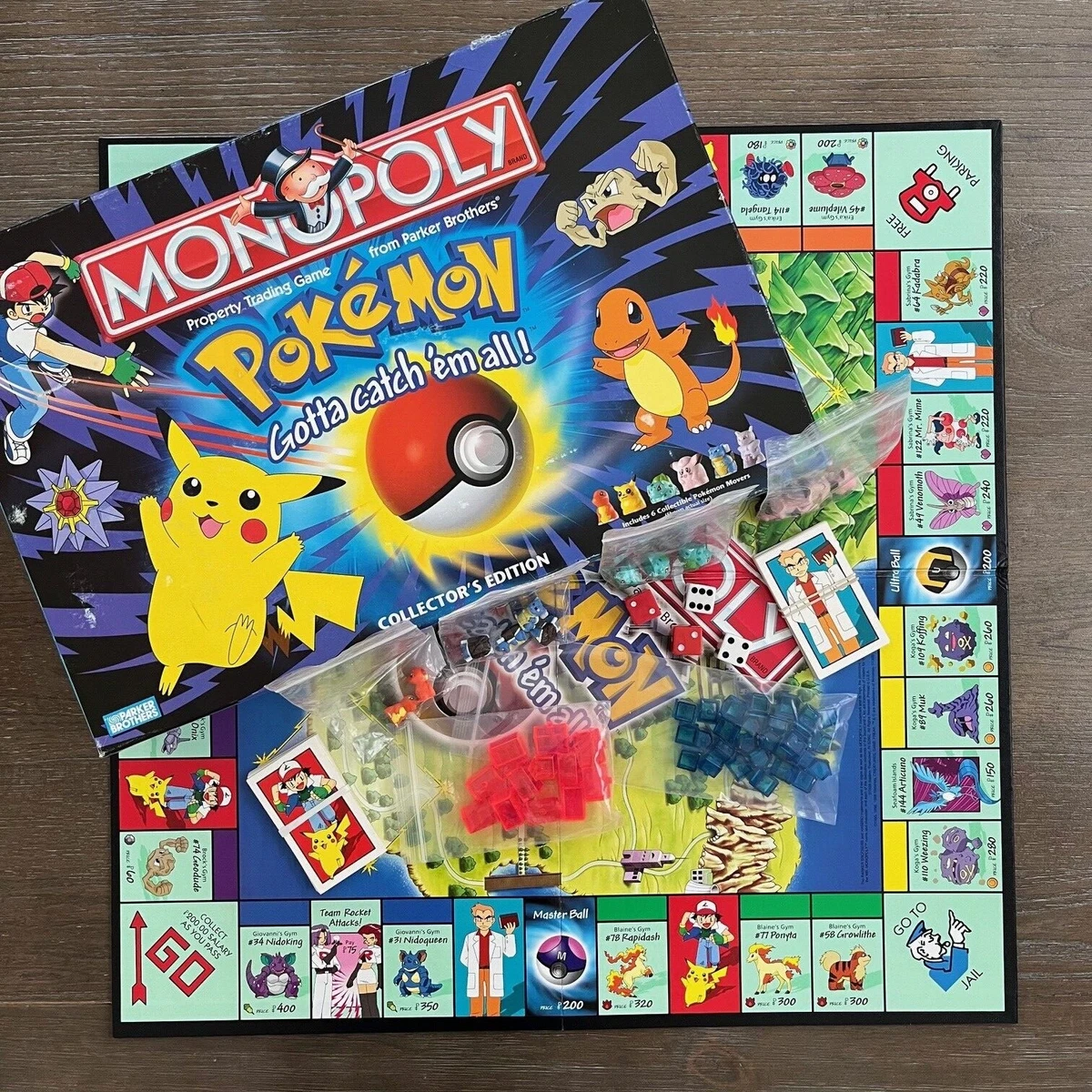Pokemon 1999 Monopoly Game Pieces & Parts for sale | eBay