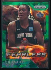 Tina Charles 2020 Panini Prizm WNBA Fearless Green Ice #15