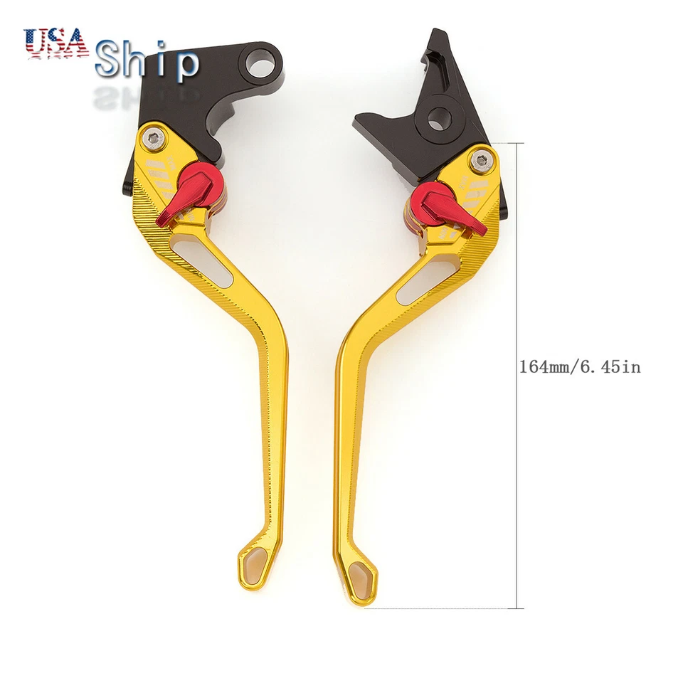 Золотистые регулируемые тормозные рычаги 3D сцепления для Kawasaki NINJA250R 2008-2011 2012 CNC - Изображение 2 из 4