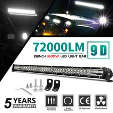 714202632 Dual Row Led Light Bar Drl Spot Flood For Utv Atv Truck Ute Boat