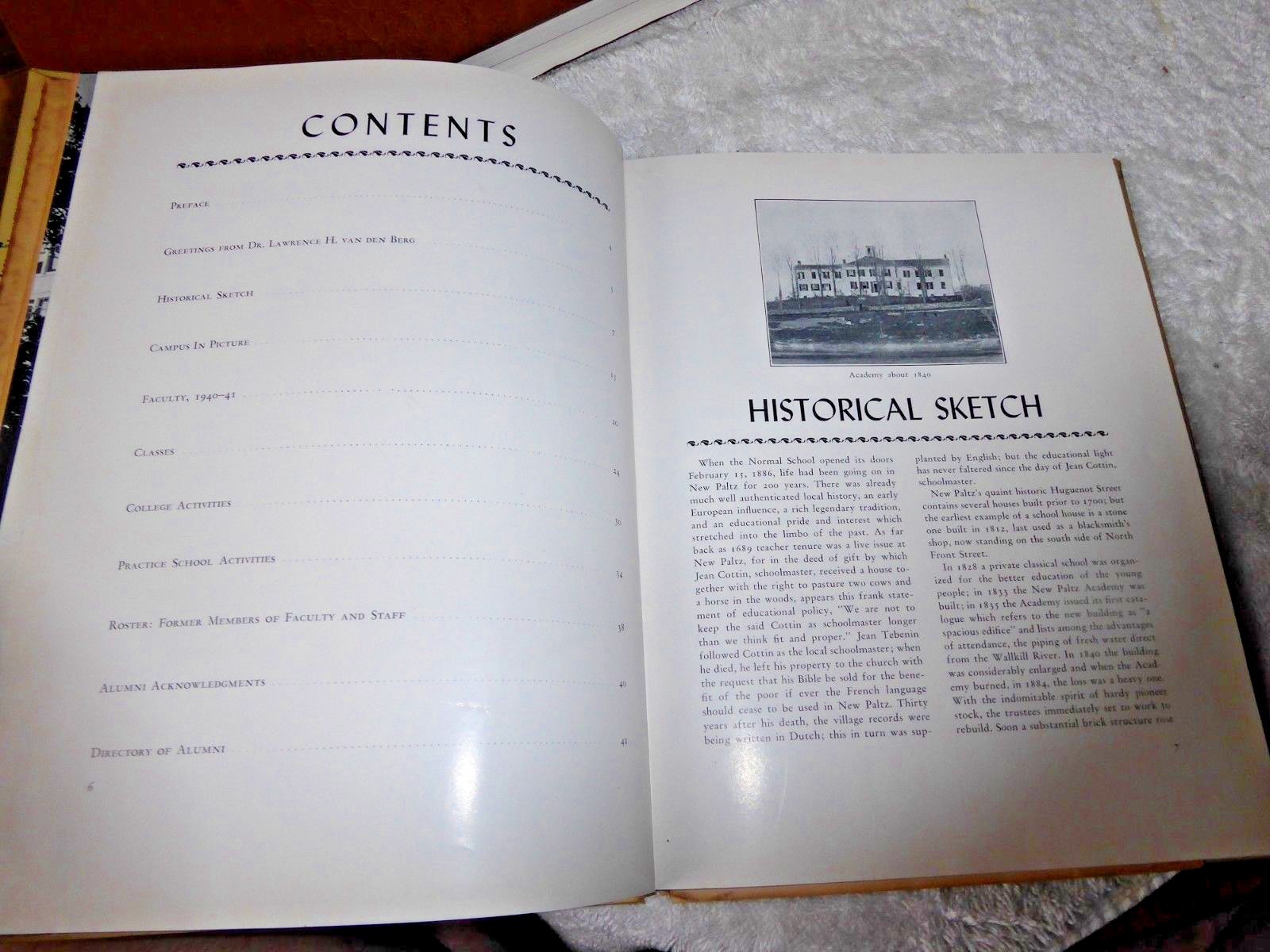 VINTAGE BOOK HISTORY PALTZAGA NEW PALTZ NEW YORK YEARS STATE NORMAL