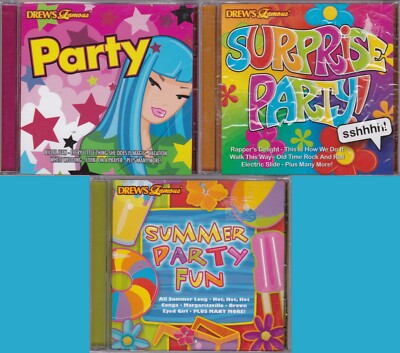 3-CD SET PARTY MUSIC Summer Fun Surprise Pop fun Drew's Famous Pool Retro Disco