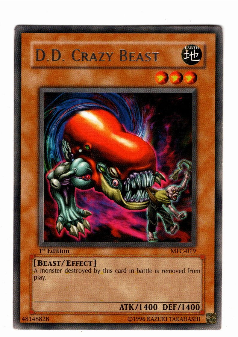 Yugioh- 1X D.D. Crazy Beast - Rare - 1st Edition - MFC-019 - Near