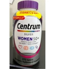 Centrum Silver MultiVitamin Vitamin 275 Tabs Women Over 50+ Exp Date: 10/2026